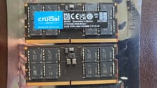 Crucial 64GB 2x32GB DDR5-4800 SODIMM Laptop RAM CT32G48C40S5