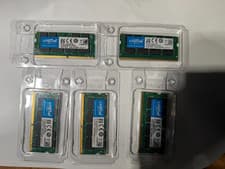 5X 16gb Crucial CT16G4SFD824A 16GB DDR4-2400 (PC4-19200) Memory Modules 80gb tot