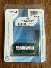 Crucial 2GB 200-PIN DDR2 SODIMM PC2-5300 Laptop RAM • CT25664AC667 • Sealed