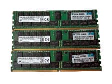 LOT OF 3 Micron MTA36ASF4G72PZ-2G3B1IK 32GB 2RX4 PC4-2400T DDR4 ECC Server RAM
