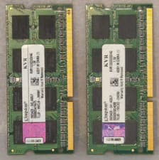 Kingston 8GB (2x4GB) 2Rx8 PC3-10600 CL9 SODIMM KVR1333D3S9/4G Laptop Memory RAM