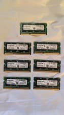 lot of 7 pieces Crucial DDR3L 1600 MHz SO-DIMM Memory Module CT8G3S160BM 1.35v 