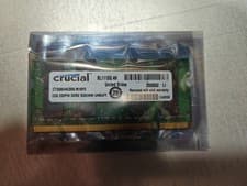 Crucial CT25664AC800.M16FE 2GB 200PIN DDR2 SODIMM PC2-6400 Laptop Memory RAM