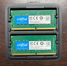 16GB (8GBx2) Crucial DDR4-2666 SODIMM Laptop Memory
