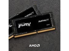 FURY Impact 32GB (1 x 32GB) 260-pin SO-DIMM DDR4 3200 MHz CL20 Black Kingston
