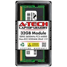 32GB DDR5 PC5-44800 SODIMM (Replacement for Crucial CT32G56C46S5) Memory RAM
