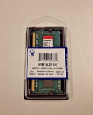 Kingston KVR16LS114 4GB DDR3L PCL3-12800 CL11 204-Pin SODIMM RAM Memory NEW