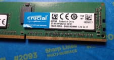 Crucial 16GB DDR4-2400 ECC RDIMM 2Rx8 PC4-19200 Registered Server RAM