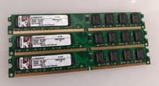 Lot of 3 Kingston 2GB KVR667D2N5/2G DDR2-667 PC2-5300 Memory RAM