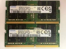 Samsung 64GB (2x32GB) PC4-3200AA DDR4 3200MHz 2Rx8 SODIMM Laptop RAM M471A4G43AB