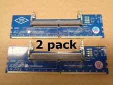 2Pack Laptop to Desktop DDR4 RAM Adapter Card Memory LOT OF 2! NEW!