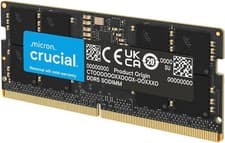 Crucial 32GB DDR5 4800MHz SODIMM Laptop Memory RAM CL40 CT32G48C40S5