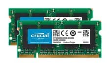 Crucial CT25664AC800 4GB (2GBx2) DDR2-800Mhz PC2-6400 SODIMM Laptop Memory RAM
