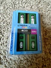 Kingston 4GB RAM, DDR3, Memory, PC3-10600, 1333MHz, NEW