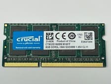 Crucial 8GB (1 Stick) PC3L-12800 DDR3L 1600 SODIMM Memory CT8G3S160BM.M16FP