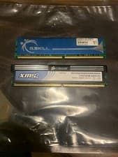 LOT OF 2 DDR 2 2 GB 6400C GSKILL & CORSAIR XMS 2 TESTED