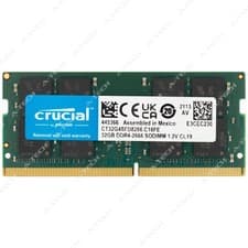 Crucial 32GB DDR4 2666 MHz PC4-21300 2Rx8 SODIMM Laptop Memory RAM CT32G4SFD8266