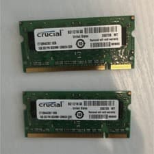 Crucial 4GB (2x2GB) DDR3 SO-DIMM 204-Pin PC3-8500 Laptop RAM CT51264BC1067.M16FA