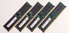 Lot of 4 32GB (128GB) DDR4-2400 ECC RDIMM 2Rx4 Micron MTA36ASF4G72PZ Server Ram