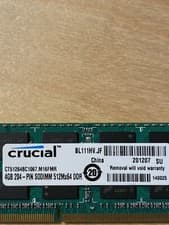 MacBook Pro A1297 Crucial 4GB Memory RAM SO-DIMM CT51264BC1067.M16FMR