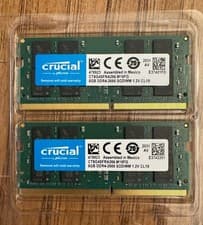 Crucial 16GB (8GBX2) DDR4-2666 SODIMM Memory RAM Module (CT8G4SFRA266)