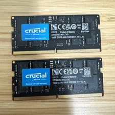 Crucial 32GB 2x16GB DDR5 5600MHz SODIMM Laptop RAM CT16G56C46S5 CL46