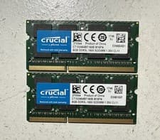 Crucial 16GB (2 x 8GB) PC3L-12800 DDR3L-1600 Laptop Ram Memory CT102464BF160B