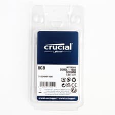 Crucial 8GB PC3L-12800 DDR3L-1600Mhz SODIMM 1.35V Laptop Memory CT102464BF160B