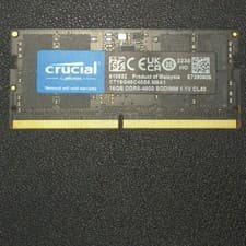 TESTED CRUCIAL 16 GB DDR5 SODIMM RAM DDR5-4800 CT16G48C40S5.M8A1 LAPTOP MEMORY