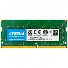 Crucial 8GB DDR4 2400 MHz PC4-19200 SODIMM Laptop Memory RAM 1x (CT8G4SFS824A)