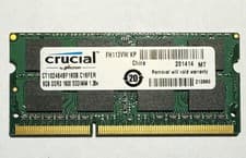 Crucial 8Gb SODIMM Memory Ram CT102464BF160B.C16FER