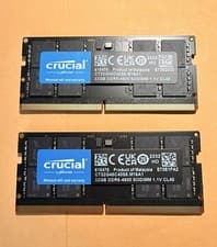 Crucial 64GB DDR5-4800 (2 x 32GB) Kit CT32G48C40S6 PC Laptop SODIMM Memory RAM