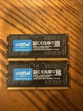 Crucial 64GB Kit (2x32GB) DDR5-4800 SODIMM Laptop Memory CT32G48C40S5.M16A1