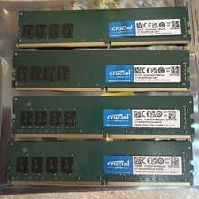 Crucial 64GB Kit (4x16GB) DDR4 3200 MHz UDIMM 1.2v CL22 Free Shipping!