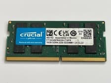 Crucial 16GB (1 Stick) PC4-25600 DDR4 3200 SODIMM Memory CT16G4SFRA32A.C16FR
