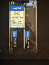 Crucial 64GB (2 x 32GB) PC5-38400 (DDR5-4800) UDIMM Memory (CT2K32G48C40U5)