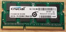 Crucial 4GB Memory RAM SO-DIMM CT51264BC1067.M16FMR MacBook Pro A1297