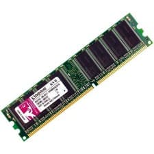 Kingston 1 GB 400MHz PC3200 DDR 184- PIN DIMM Desktop Memory (KVR400X64C3A/1G)