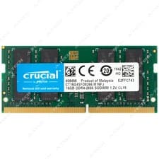 Crucial 16GB DDR4 2666 MHz PC4-21300 2Rx8 SODIMM Laptop Memory RAM CT16G4SFD8266