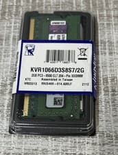 KVR1066D3S8S7/2G Kingston 2GB DDR3 SoDimm Non ECC PC3-8500 1066Mhz 1Rx8