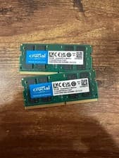 Crucial 64GB (2x32GB) DDR4-3200 SODIMM 260-Pin Laptop RAM CT2K32G4SFD832A