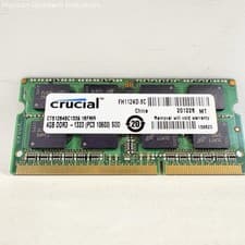 Crucial 4GB DDR3 RAM CT51264BC1339.16FMR Laptop Memory Card (Tested & Works)