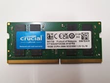 Crucial 16GB DDR4 2666MHz Laptop RAM SODIMM PC4-21300 CT16G4SFD8266.M16FRS