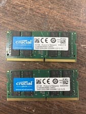 Crucial 32GB (2x16GB) DDR4-2666 SODIMM Laptop RAM Kit CT16G4SFD8266 PC4-21300