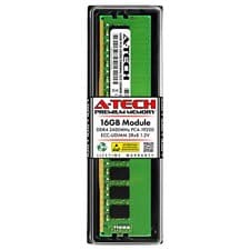 16GB PC4-19200E ECC UDIMM (Replacement for Micron MTA18ADF2G72AZ-2G3) Memory RAM