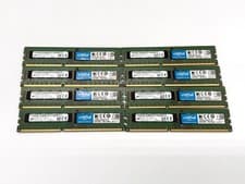 8GB CRUCIAL PC3L-12800R CT8G3ERSLD8160B.18FN ECC SERVER MEMORY LOT OF 8 TESTED