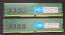 Crucial 32GB DDR4-3200 CL22 288- Pin UDIMM Desktop Memory CT16G4DFRA32A-2x16GB