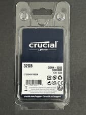 Crucial 32GB DDR4-3200 SODIMM Laptop RAM CT32G4SFD832A CL22