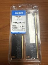 Crucial 64GB (2 x 32GB) PC5-38400 (DDR5-4800) UDIMM Memory (CT2K32G48C40U5)