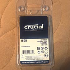 New Crucial Micron 16GB DDR4-3200 SODIMM RAM Non-ECC 260-Pin CT16G4SFRA32A Green